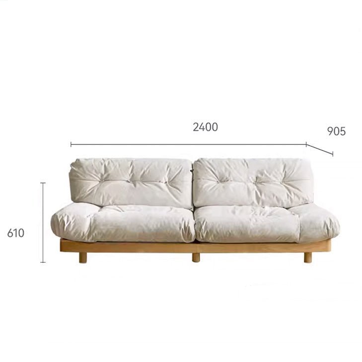 Essen Natural Solid Oak Sofa - Oak Furniture Store