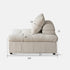 Flexi Modular Pure Comfort Plush Corduroy Sofa
