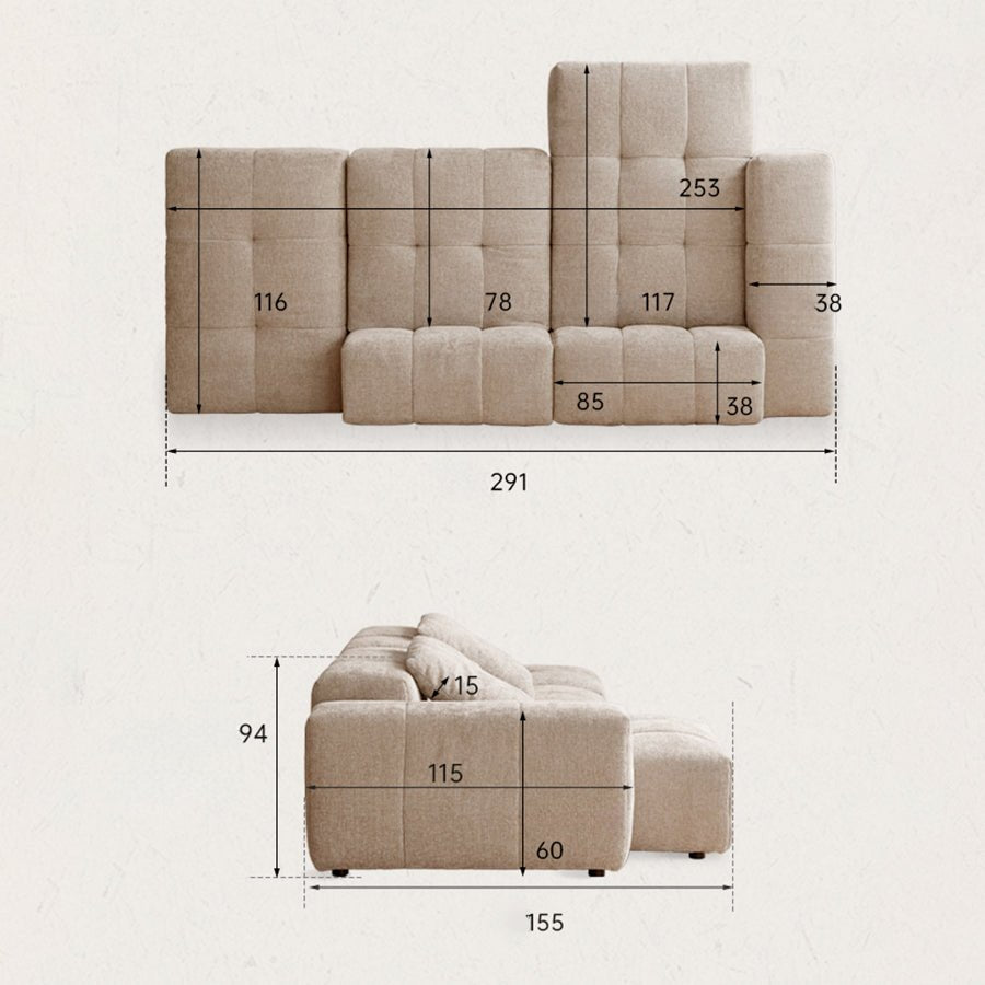 Foresto Modular Chenille Sofa | Oak Furniture Store