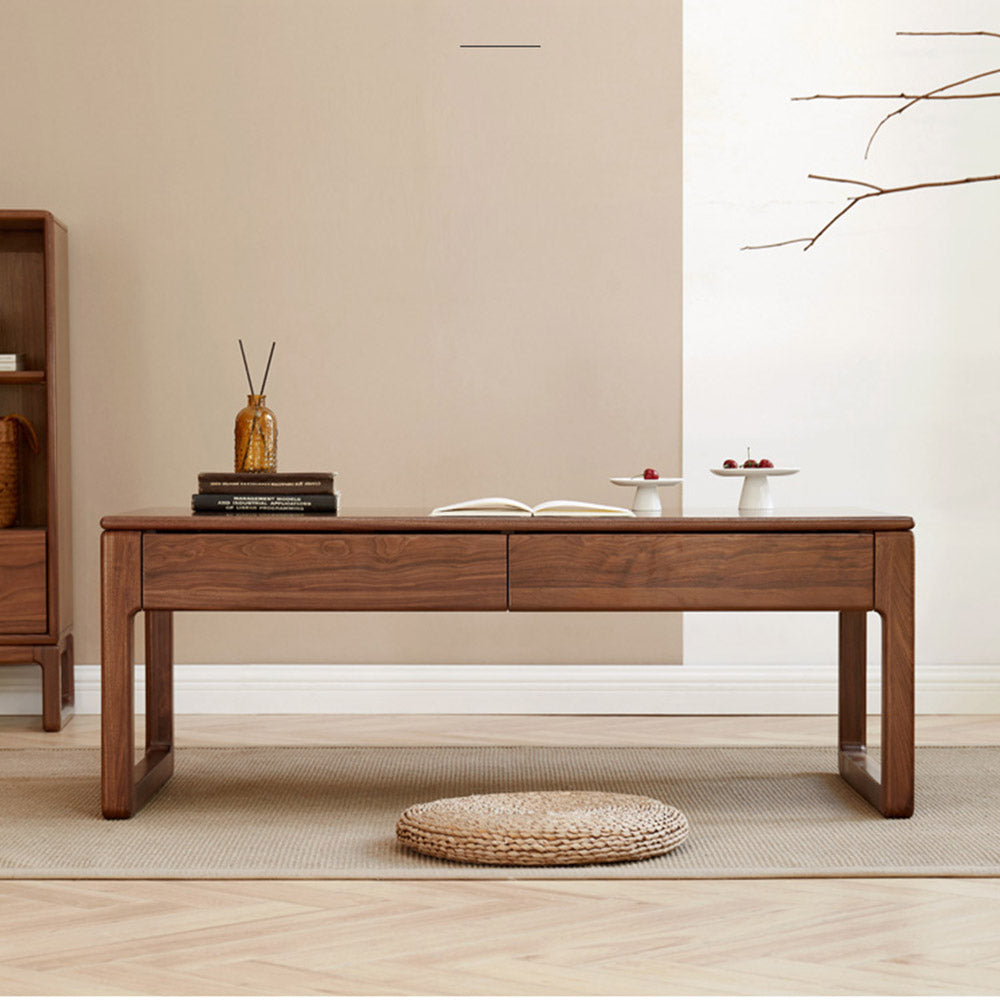Formello Natural Solid Walnut Coffee Table