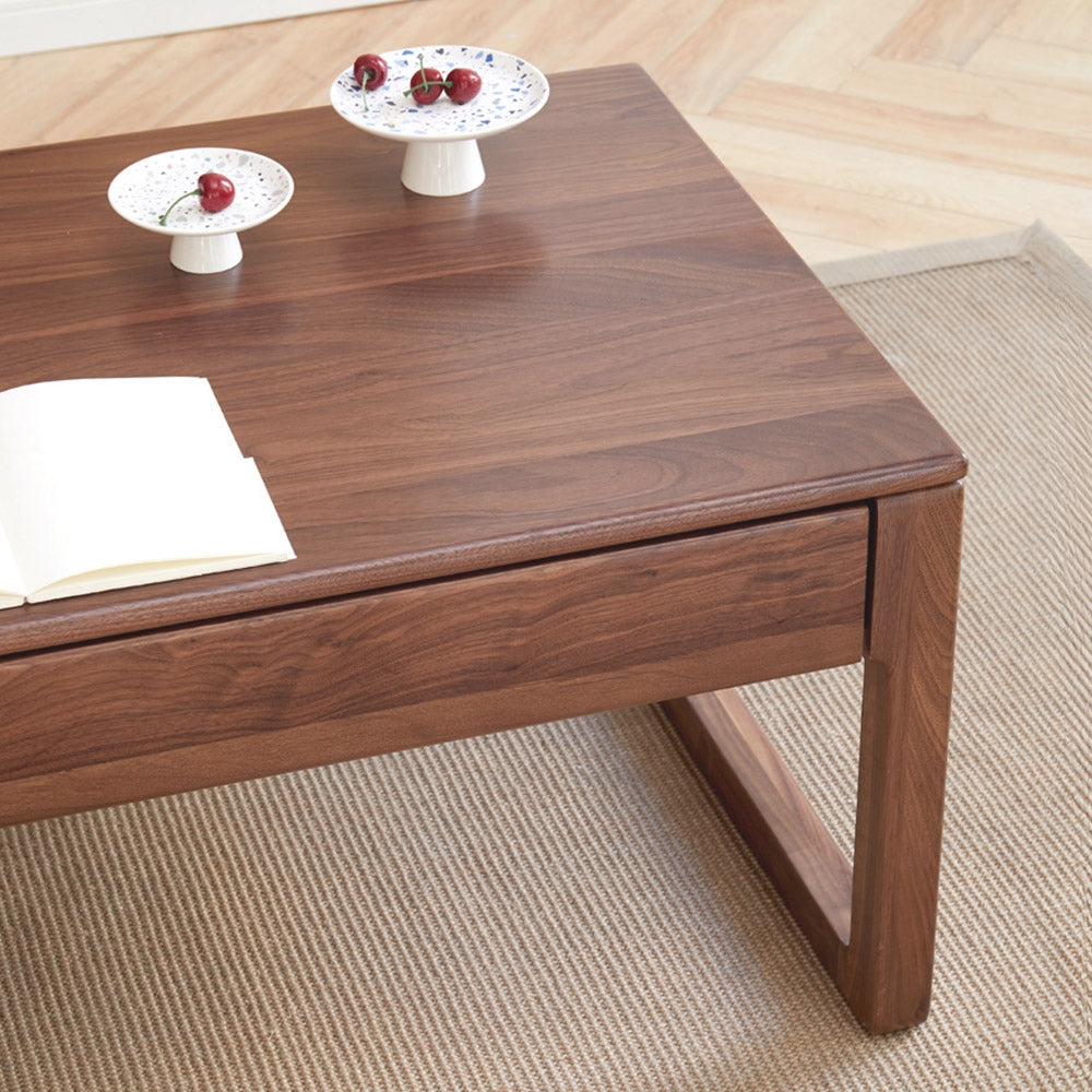 Formello Natural Solid Walnut Coffee Table