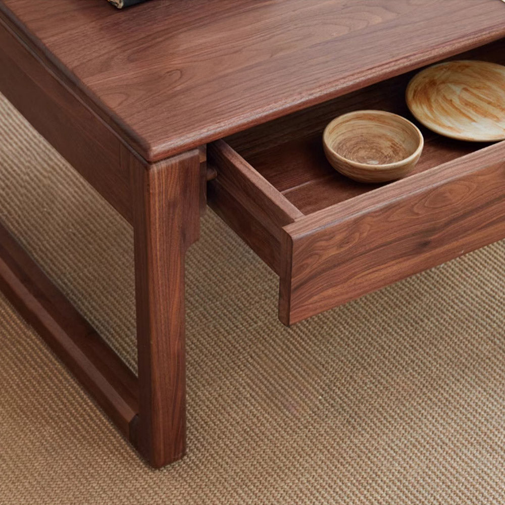 Formello Natural Solid Walnut Coffee Table