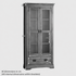 French Rustic Solid Oak Display Cabinet