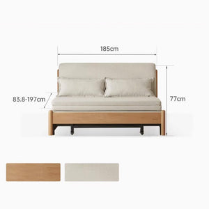 Futtsu Natural Solid Beech Sofa Bed - Oak Furniture Store