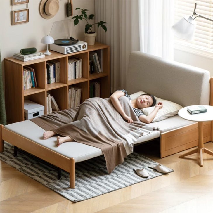 Futtsu Natural Solid Beech Sofa Bed | Oak Furniture Store
