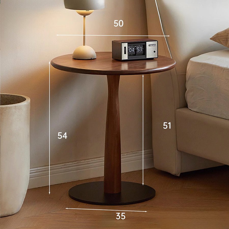 Garwood Solid Hardwood Round Side Table | Oak Furniture Store