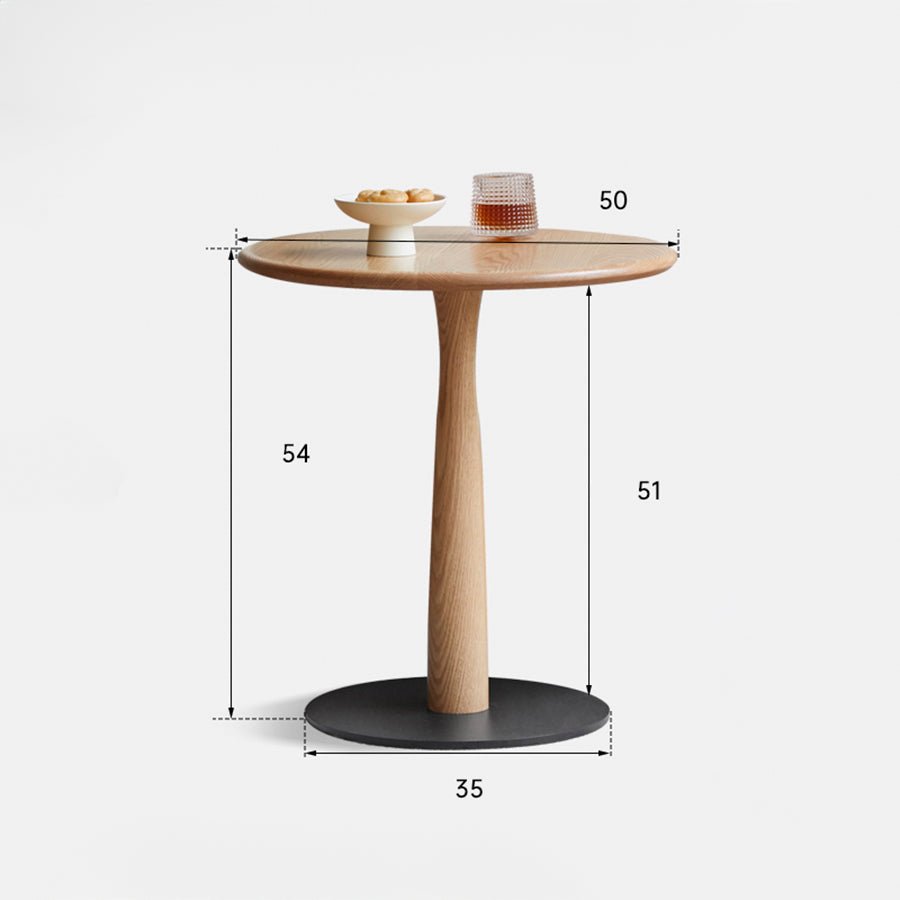 Garwood Solid Hardwood Round Side Table | Oak Furniture Store