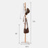 Geilo Natural Solid Wood Hallway Coat Rack - Oak Furniture Store