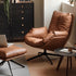 Genner Luxe Silicone Leather Swivel Leisure Chair Sofa - Oak Furniture Store