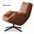 Genner Luxe Silicone Leather Swivel Leisure Chair Sofa - Oak Furniture Store