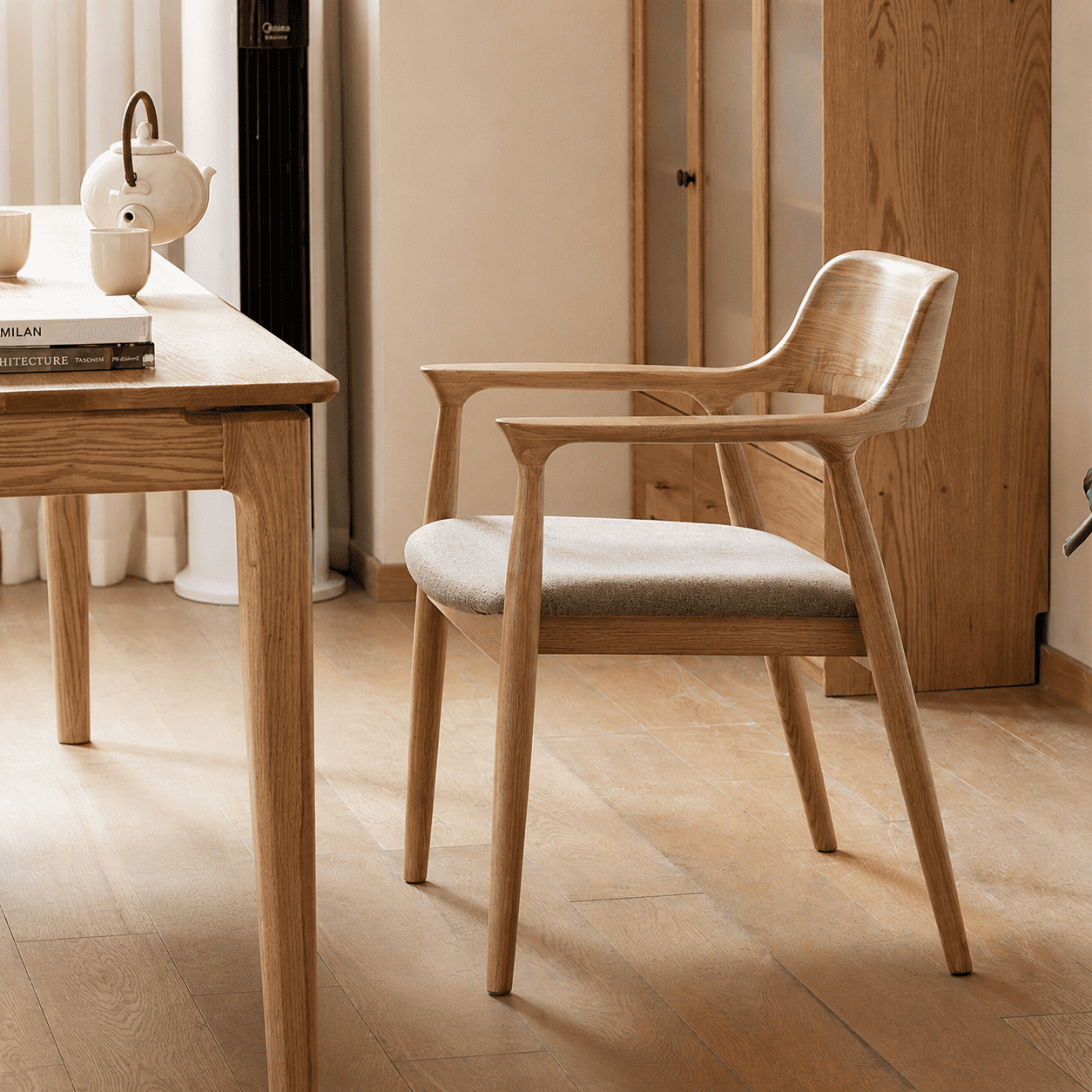 Graz Natural Solid Ash Dining Chair