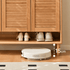 Greeley Natural Solid Oak Shoe Cabinet