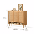 Greeley Natural Solid Oak Shoe Cabinet