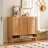 Greeley Natural Solid Oak Shoe Cabinet