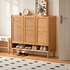 Greeley Natural Solid Oak Shoe Cabinet