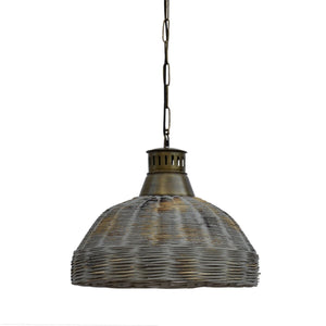 Grey Bamboo Hanging Pendant Light RKC1344 - Oak Furniture Store