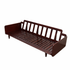 Hamburg Black Walnut Genuine Leather Sofa