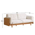 Hamburg Design Natural Solid Rubberwood Sofa - Oak Furniture Store