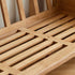 Hamburg Design Natural Solid Rubberwood Sofa