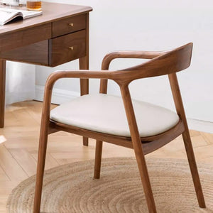 Hanson Solid Walnut Dining Chair - Oak Furniture Store