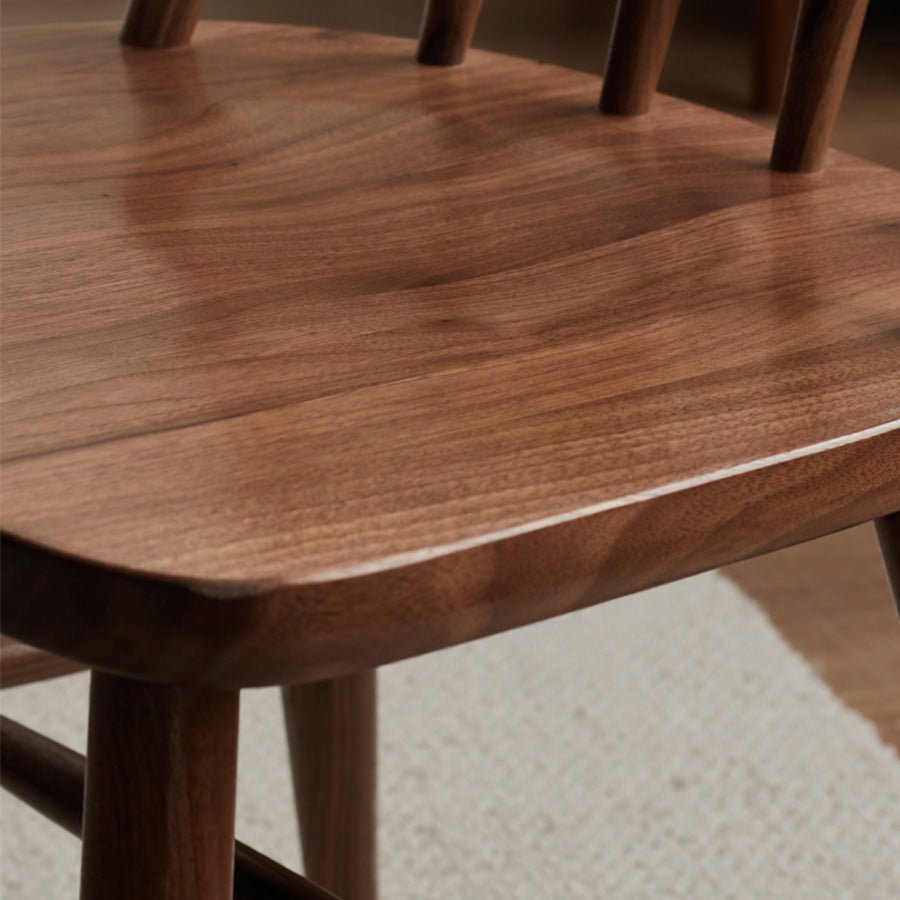 Hasjo Natural Solid Walnut Dining Chair