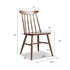 Hasjo Natural Solid Walnut Dining Chair