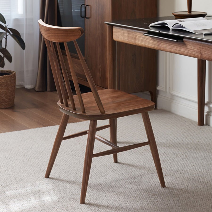 Hasjo Natural Solid Walnut Dining Chair | Oak Furniture Store