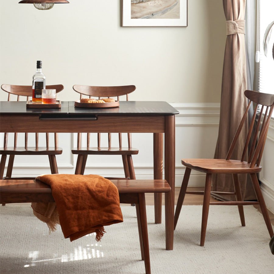 Hasjo Natural Solid Walnut Dining Chair