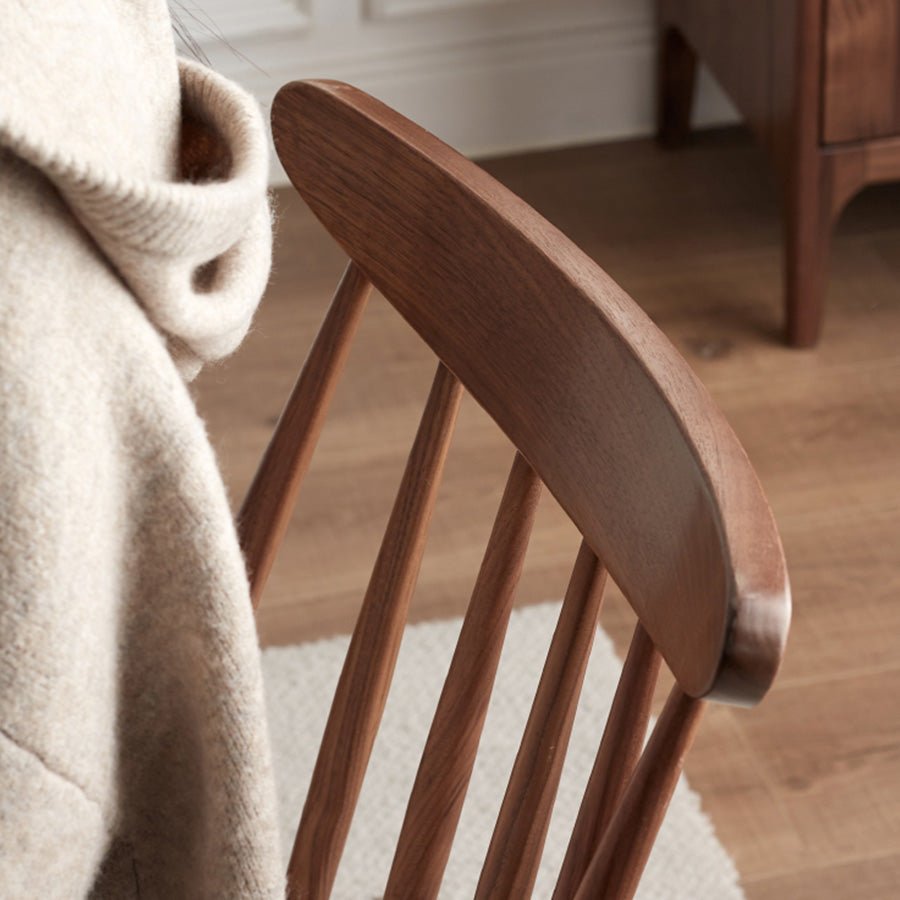 Hasjo Natural Solid Walnut Dining Chair