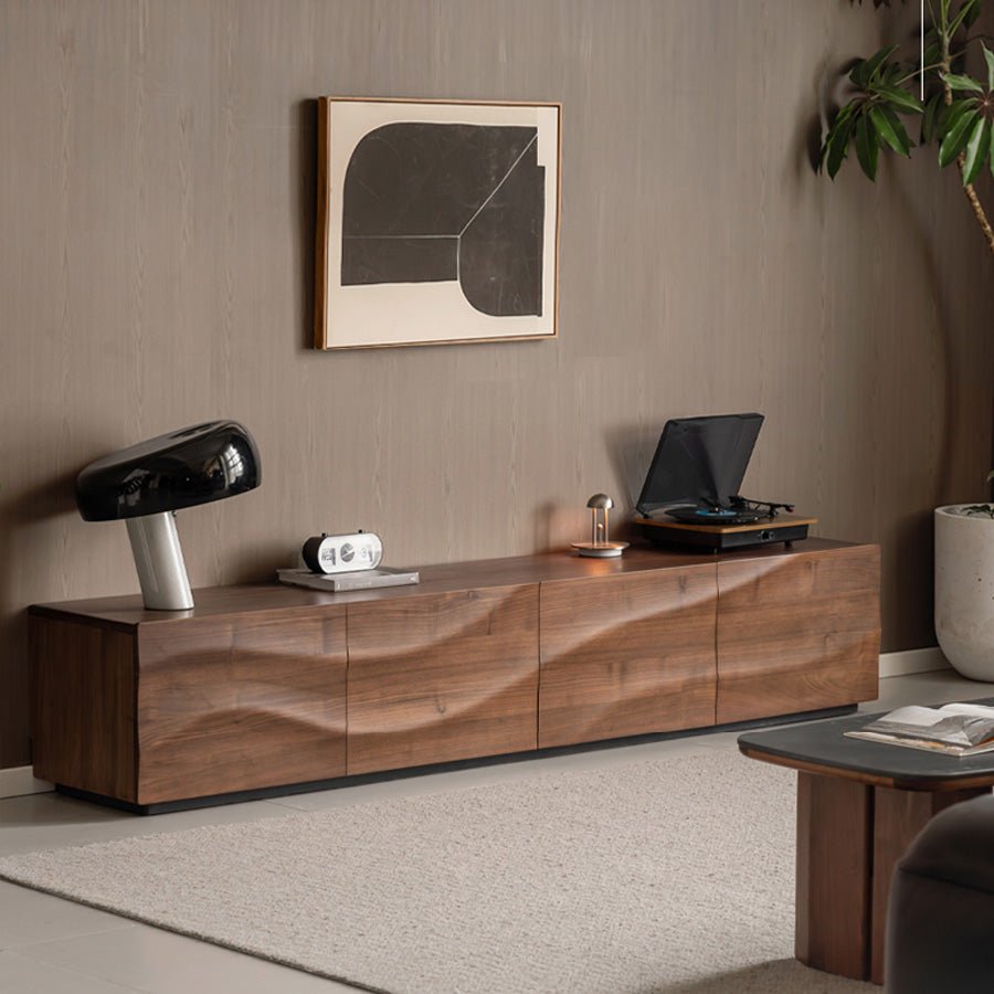 Holand Solid Walnut Floor - Standing Entertainment Unit | Oak Furniture Store