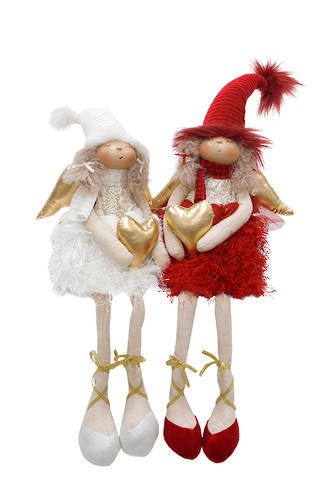 Holly and Ivy Sitting Angels Set FGA702