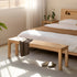 Humbie Natural Solid Oak Bench Seat