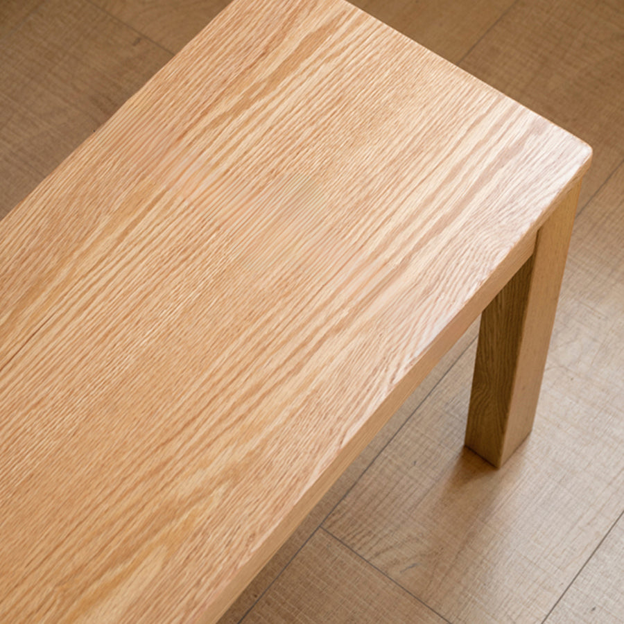 Humbie Natural Solid Oak Bench Seat