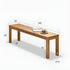Humbie Natural Solid Oak Bench Seat