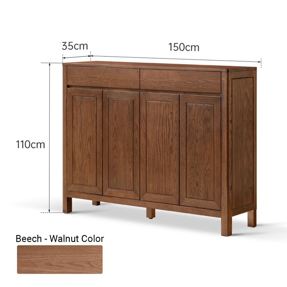 Humbie Natural Solid Ash Shoe Cabinet
