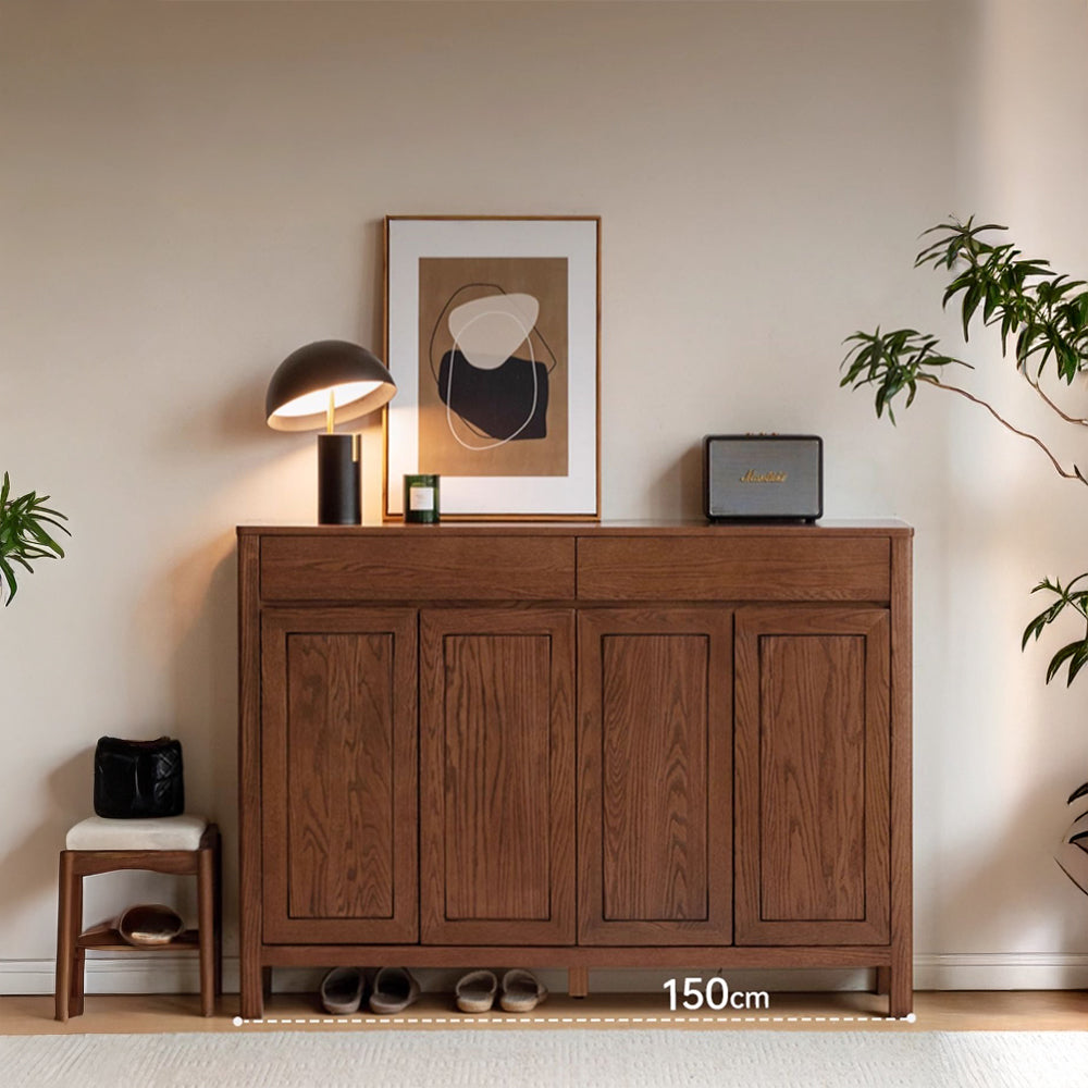 Humbie Natural Solid Ash Shoe Cabinet