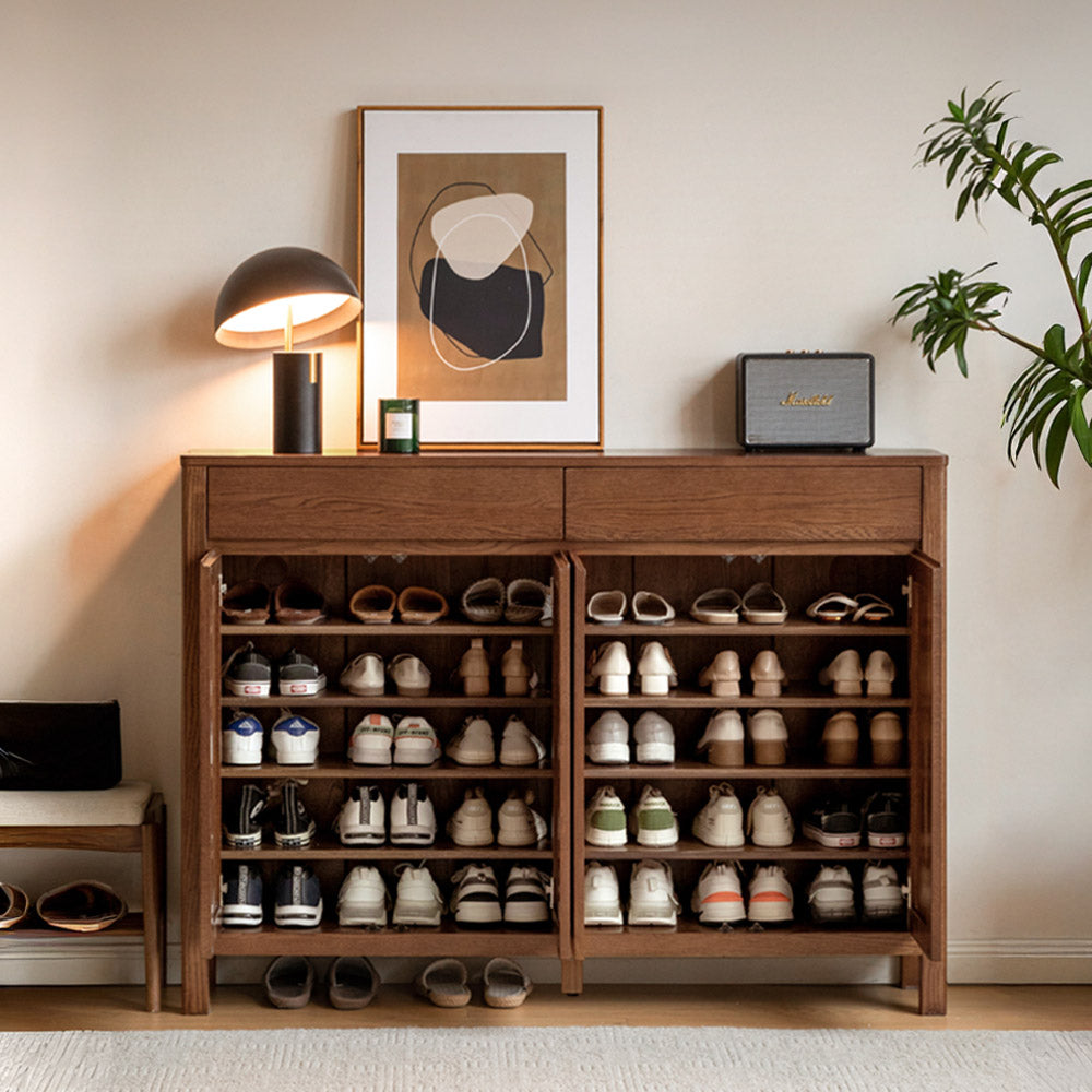 Humbie Natural Solid Ash Shoe Cabinet