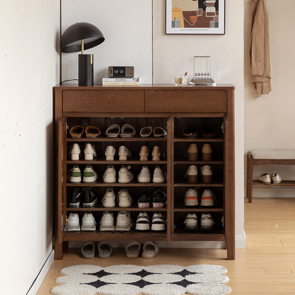 Humbie Natural Solid Ash Shoe Cabinet