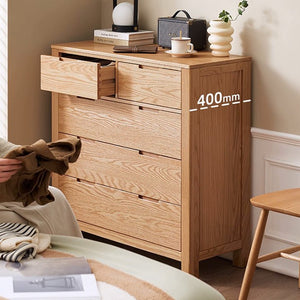 Humbie Natural Solid Oak 2+3 Chest Drawers - Oak Furniture Store