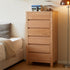 Humbie Natural Solid Oak 6 Drawers Tall Boy
