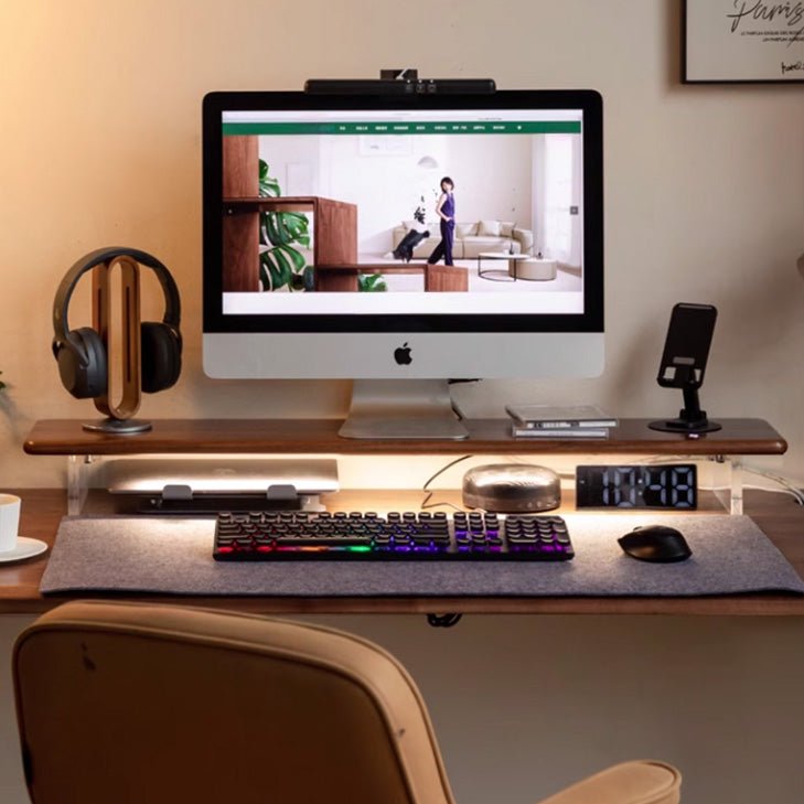 Humbie Natural Solid Oak Desk Floating Shelve - Oak Furniture Store