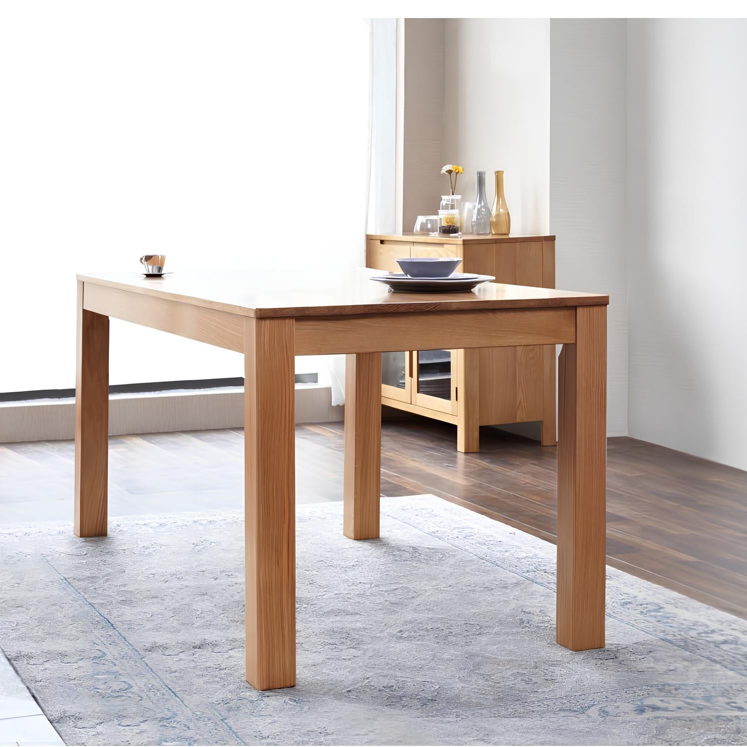 Humbie Natural Solid Oak Dining Table