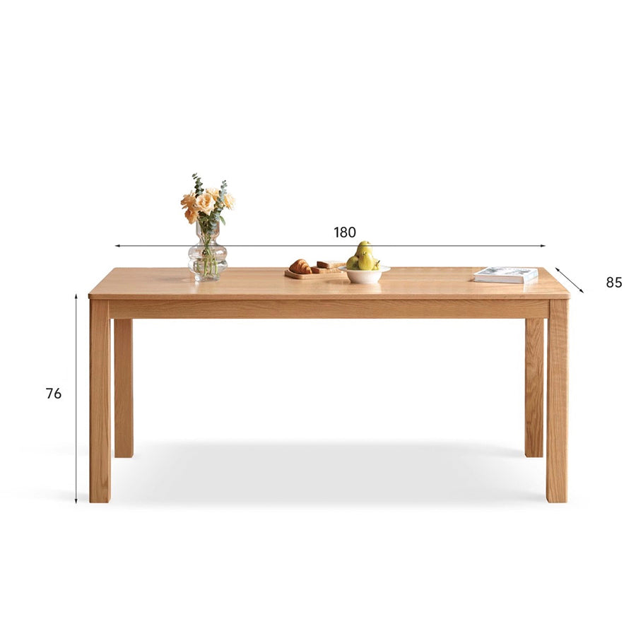 Humbie Natural Solid Oak Dining Table
