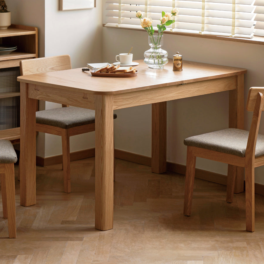 Humbie Natural Solid Oak Extending Dining Table