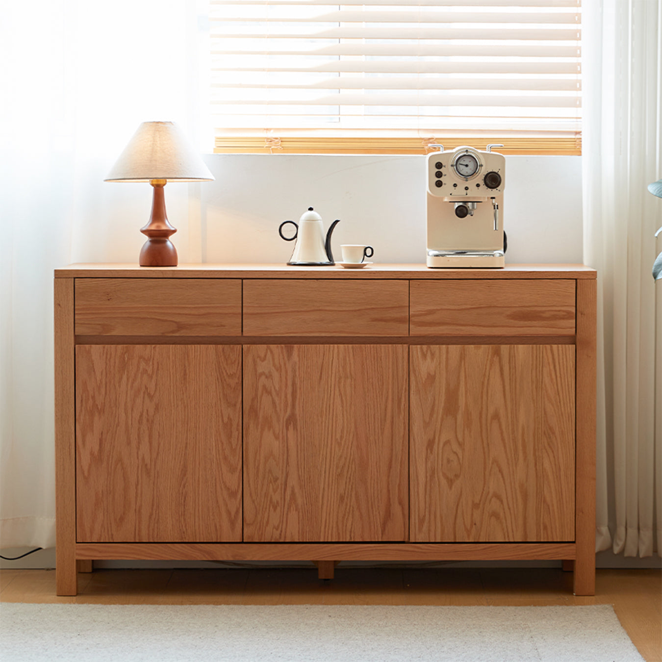 Humbie Natural Solid Oak Large Sideboard