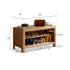 Humbie Natural Solid Oak Shoe Bench
