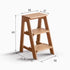Humbie Natural Solid Oak Stool Ladder - Oak Furniture Store