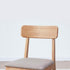 Humbie Natural Solid Oak Dining Chair With Fabric Pad