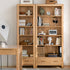 Humbie Natural Solid Oak Slim Bookcase