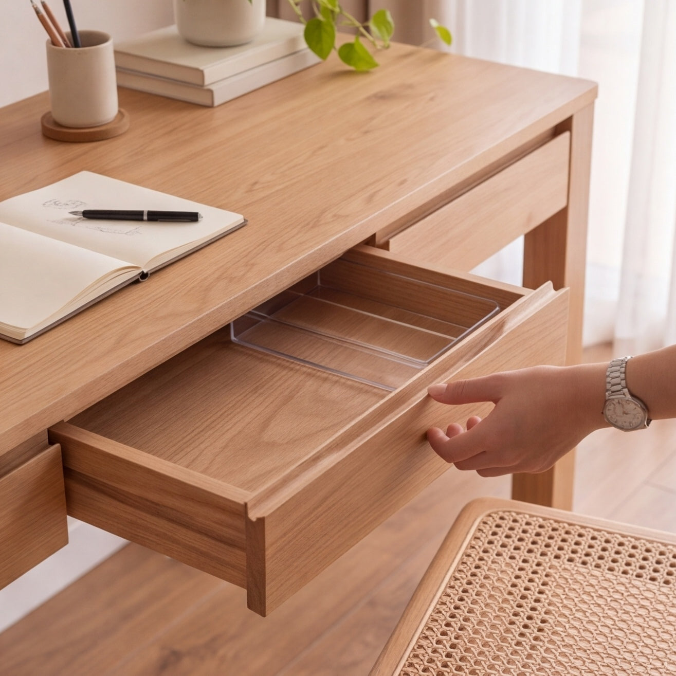 Humbie Solid Oak Study Desk